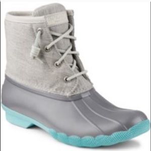 Turquoise Duck Boots